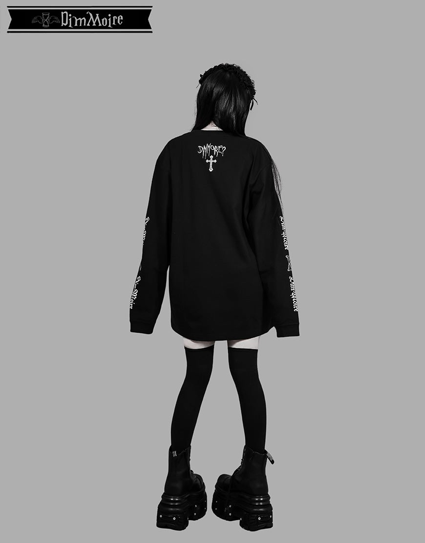 DimMoire【ディムモアール】Worship My Heart ロンT/Black
