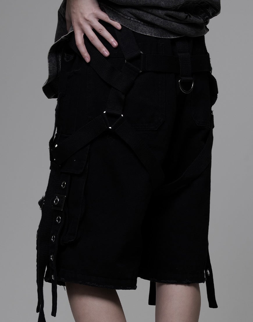 REFLEM【レフレム】デニムカーゴハーフパンツ/全2色