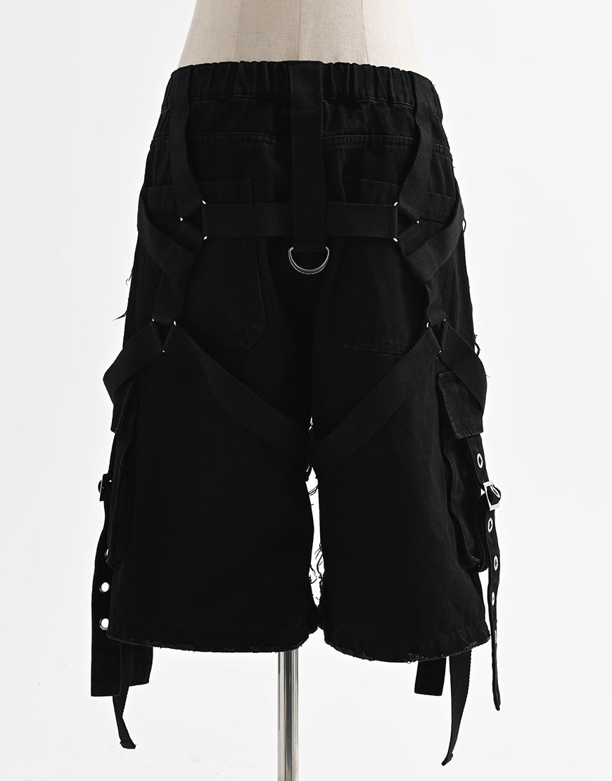 REFLEM【レフレム】デニムカーゴハーフパンツ/全2色