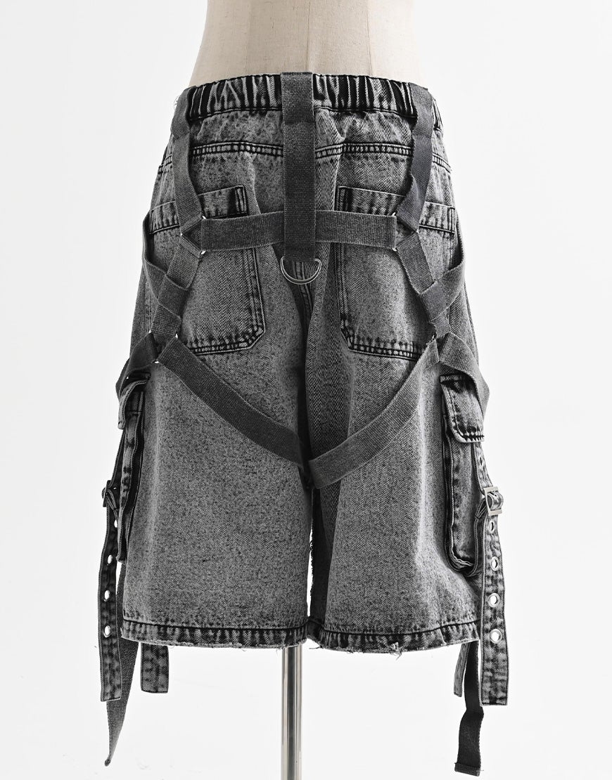 REFLEM【レフレム】デニムカーゴハーフパンツ/全2色