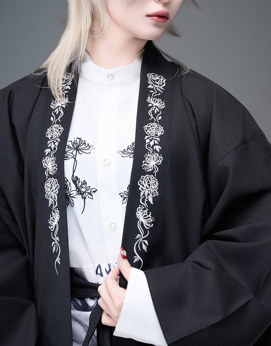 AdaNous【アダナス】飛龍在天 刺繍カーディガン/全2色