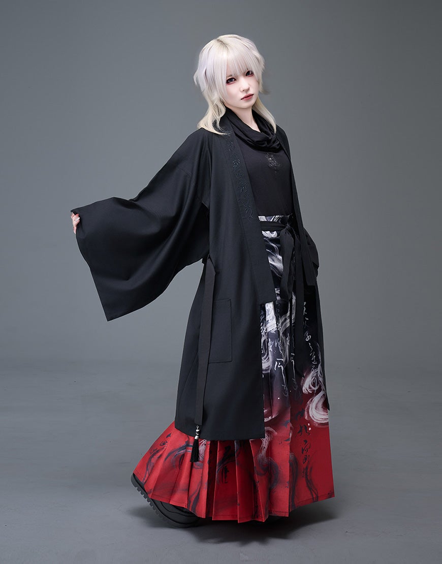 AdaNous【アダナス】飛龍在天 巻きスカート/全2色