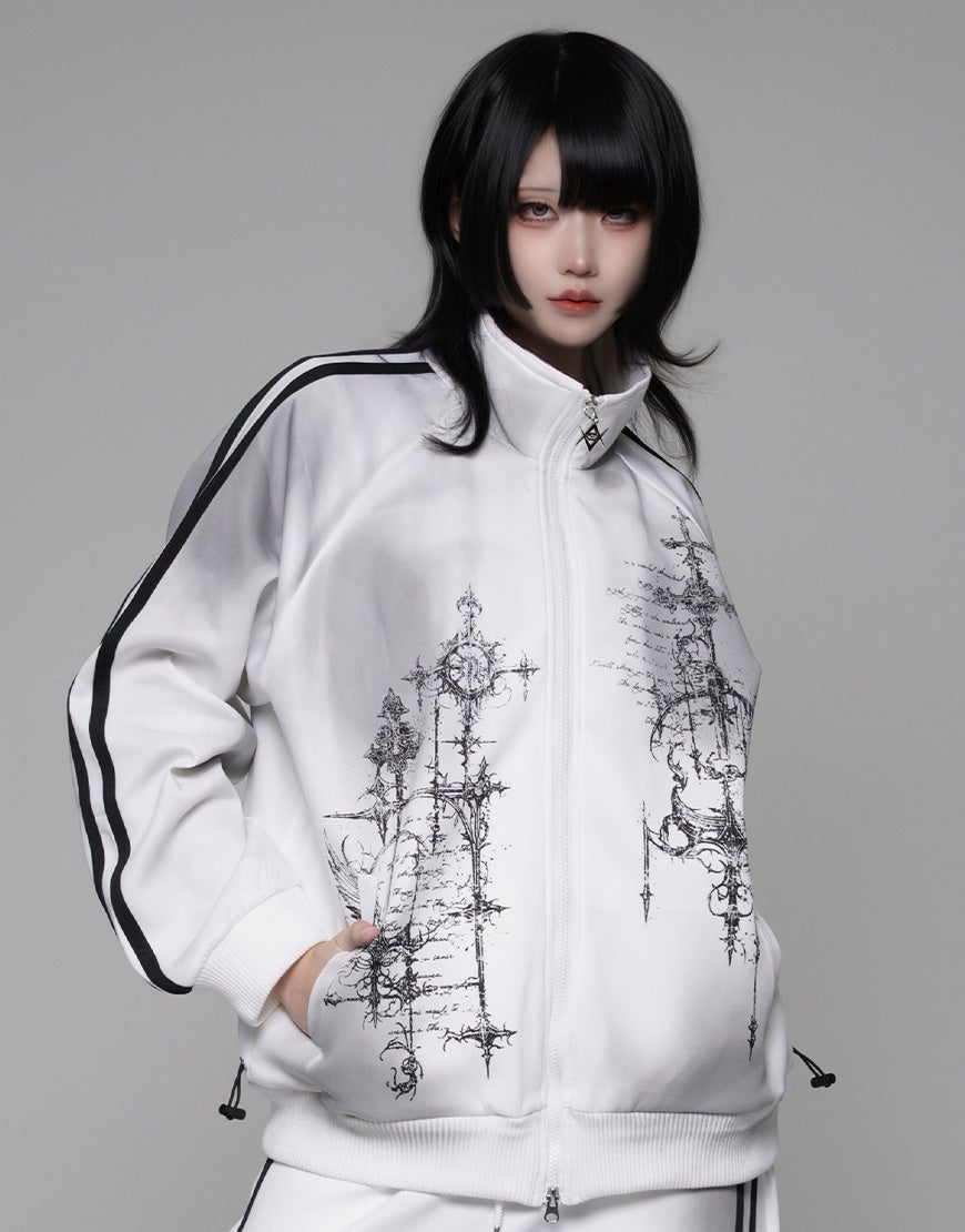 REFLEM【レフレム】汚し加工シャーリングトラックジャケット