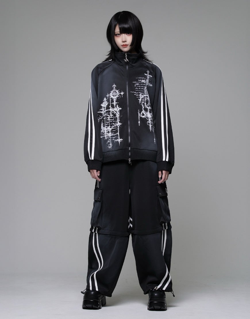 REFLEM【レフレム】汚し加工シャーリングトラックジャケット