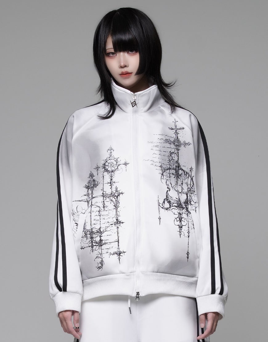 REFLEM【レフレム】汚し加工シャーリングトラックジャケット