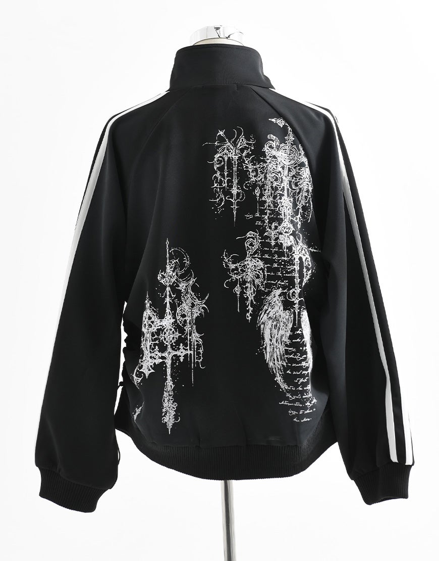 REFLEM【レフレム】汚し加工シャーリングトラックジャケット