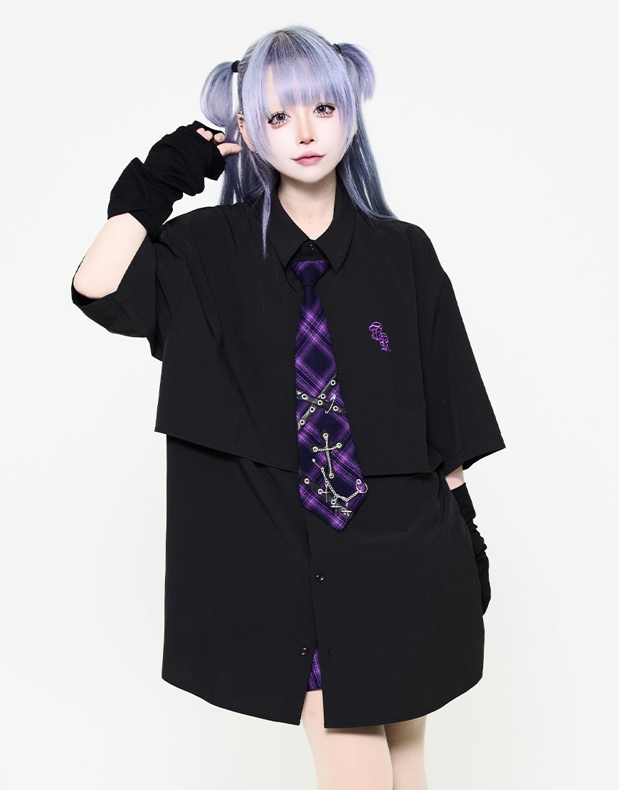 DimMoire【ディムモアール】Gothic学園ブラウス/White×Black DimMoire【ディムモアール】Gothic学園ブラウス/White×Black