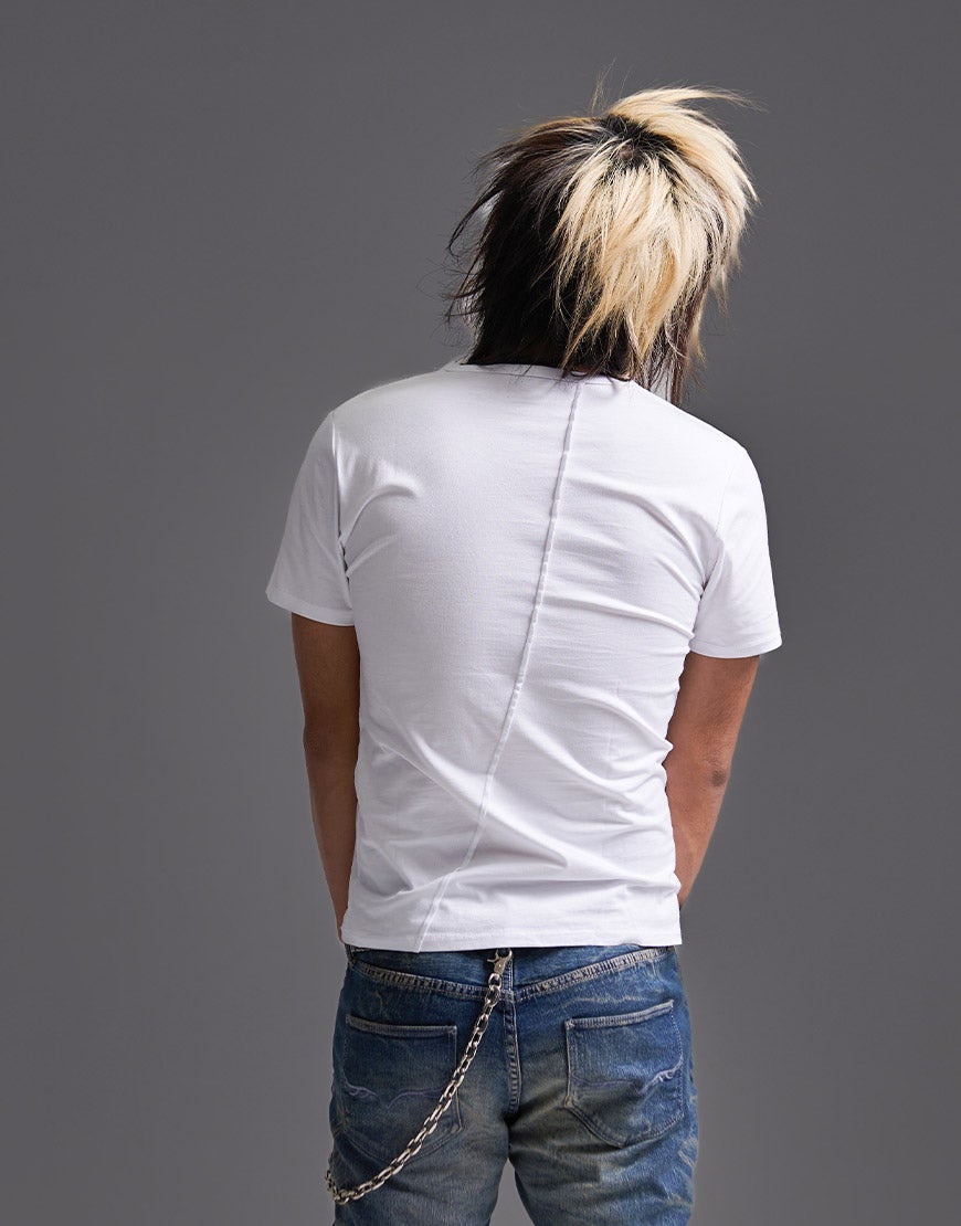 FUGA【フーガ】パイソンVネック半袖Tシャツ/全2色