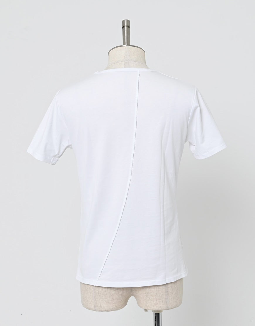 FUGA【フーガ】パイソンVネック半袖Tシャツ/全2色