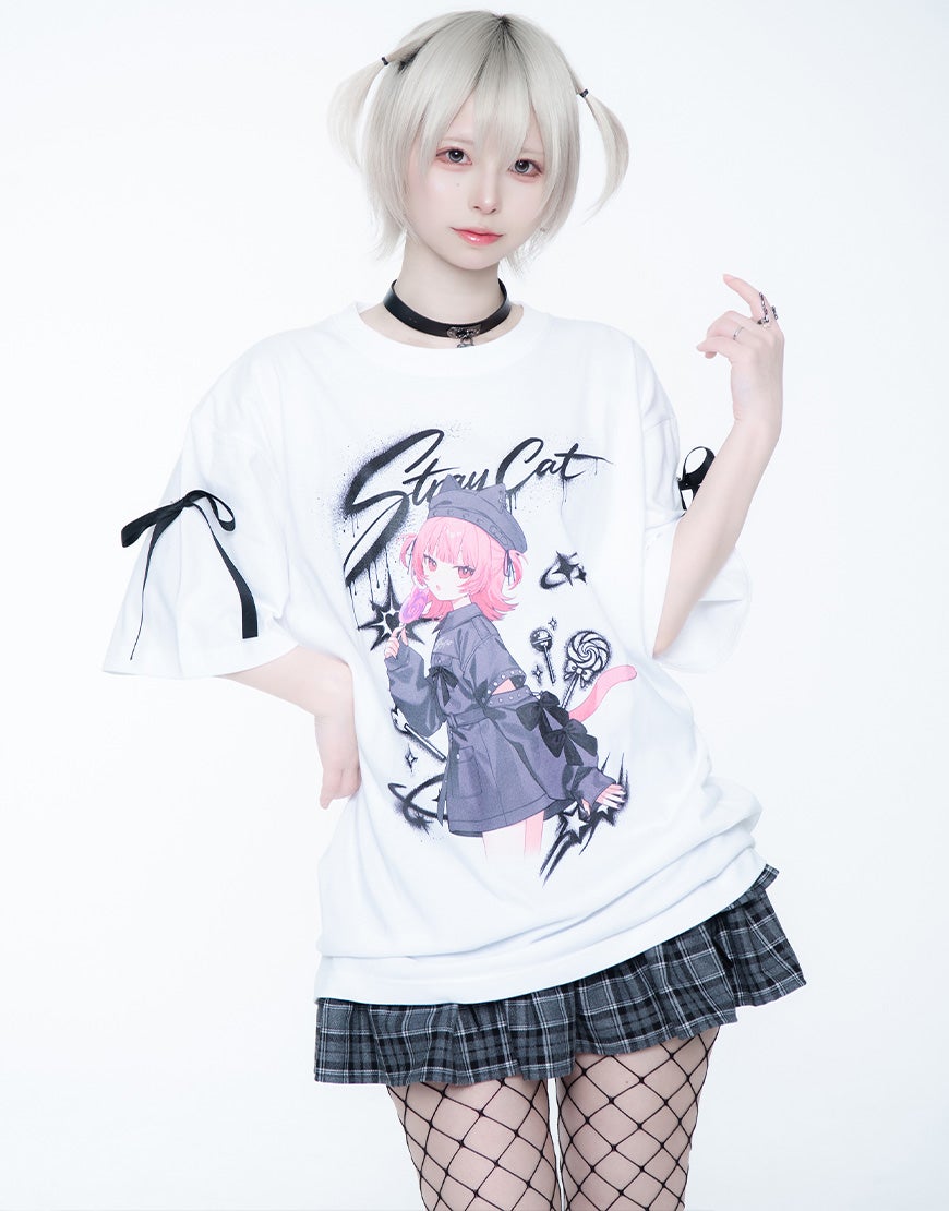 alucoco studious  mayumiコラボ バスクTシャツ AMNIBUS-日常使いできるアニメグッズの通販サイト-