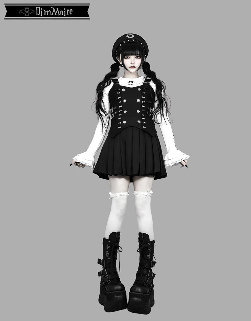 DimMoire【ディムモアール】お嬢様のおでかけクラシカルスカート/Black