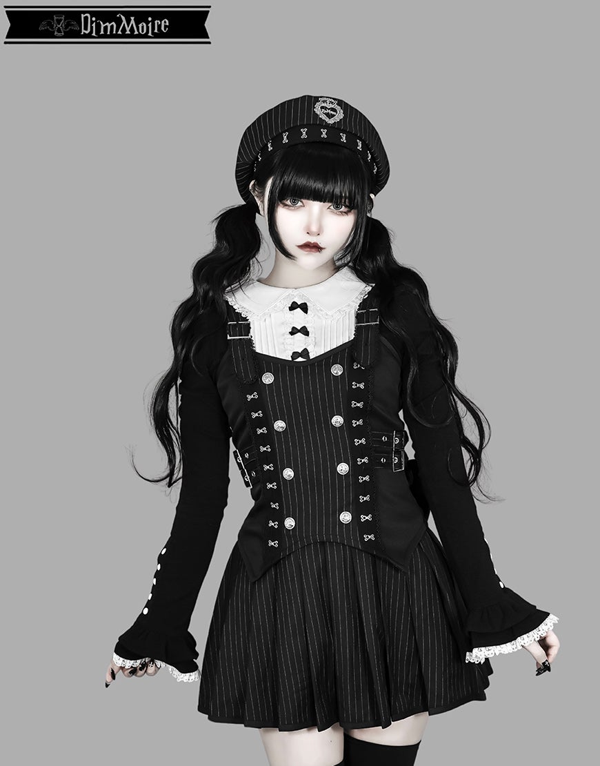 DimMoire【ディムモアール】HeartCoreベレー帽/Black×White