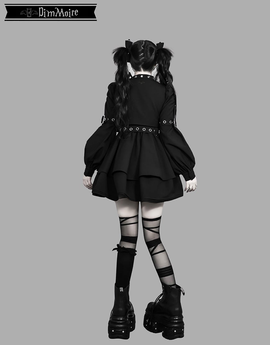 Dimmoire ワンピースブラック・ホワイト DimMoire【ディムモアール】CODE:NURSECOREワンピース/Black