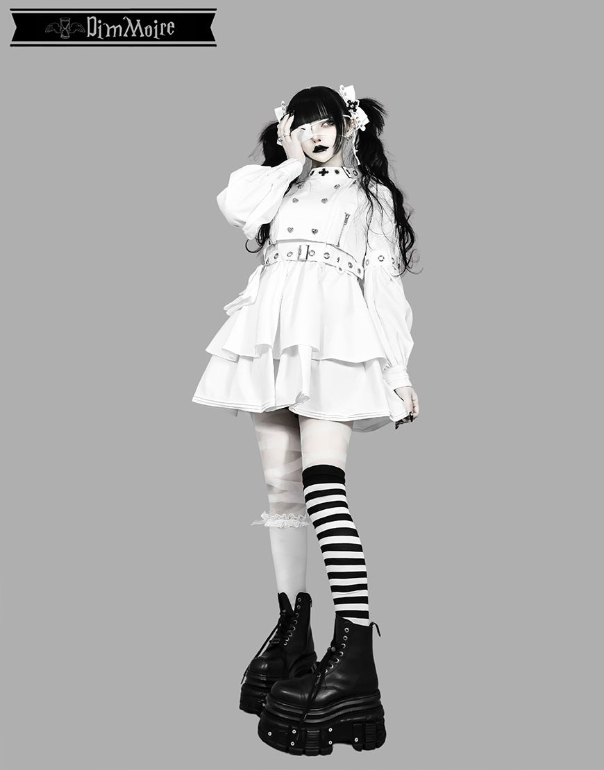 Dim Moire CODE:NURSECOREワンピース ホワイト DimMoire【ディムモアール】CODE:NURSECOREワンピース/White