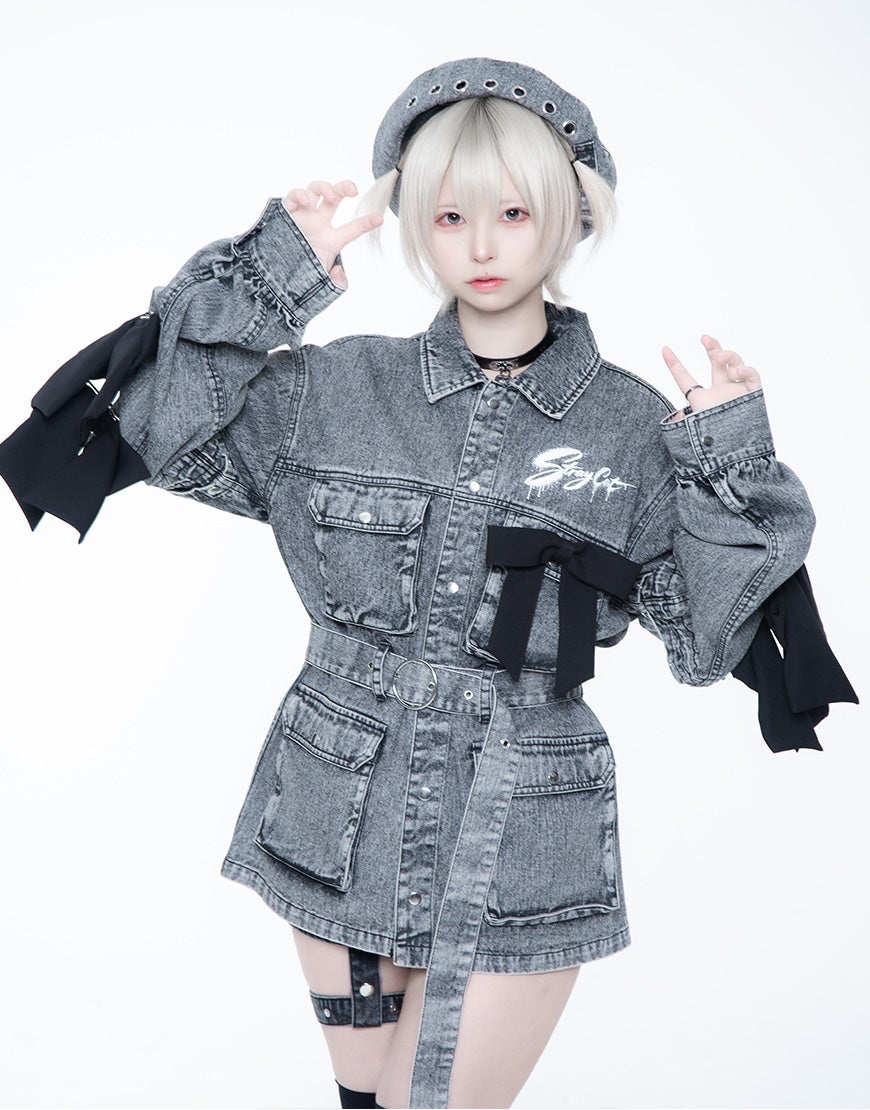 TRAVAS TOKYO【トラバストーキョー】しゅがおコラボデニムJK/全1色