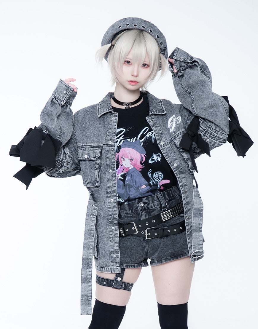 TRAVAS TOKYO【トラバストーキョー】しゅがおコラボデニムJK/全1色