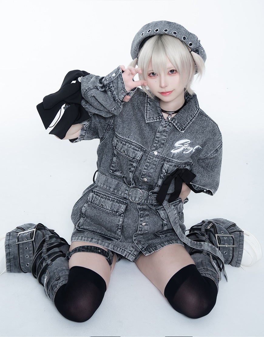 TRAVAS TOKYO【トラバストーキョー】しゅがおコラボデニムJK/全1色