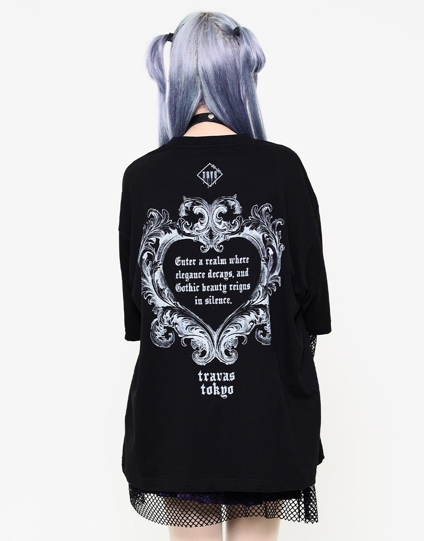 TRAVAS TOKYO【トラバストーキョー】メッシュレイヤードくまプリント