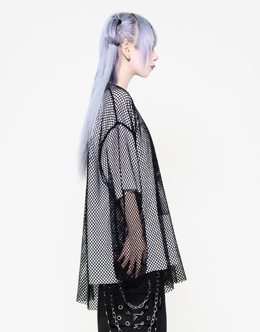 TRAVAS TOKYO【トラバストーキョー】メッシュレイヤードくまプリント