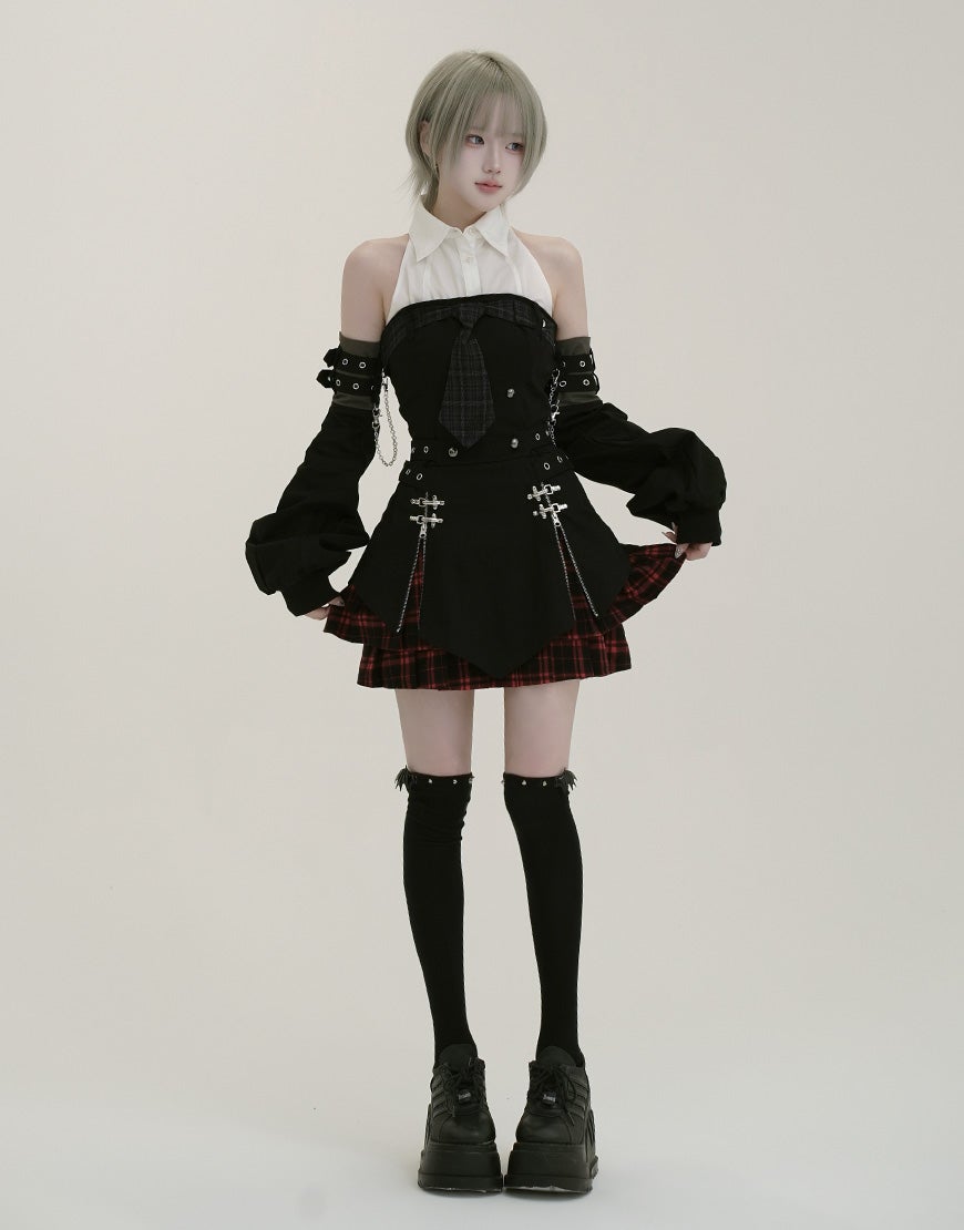 DustDevil【ダストデビル】Wing Stud Knee Socks/全2色