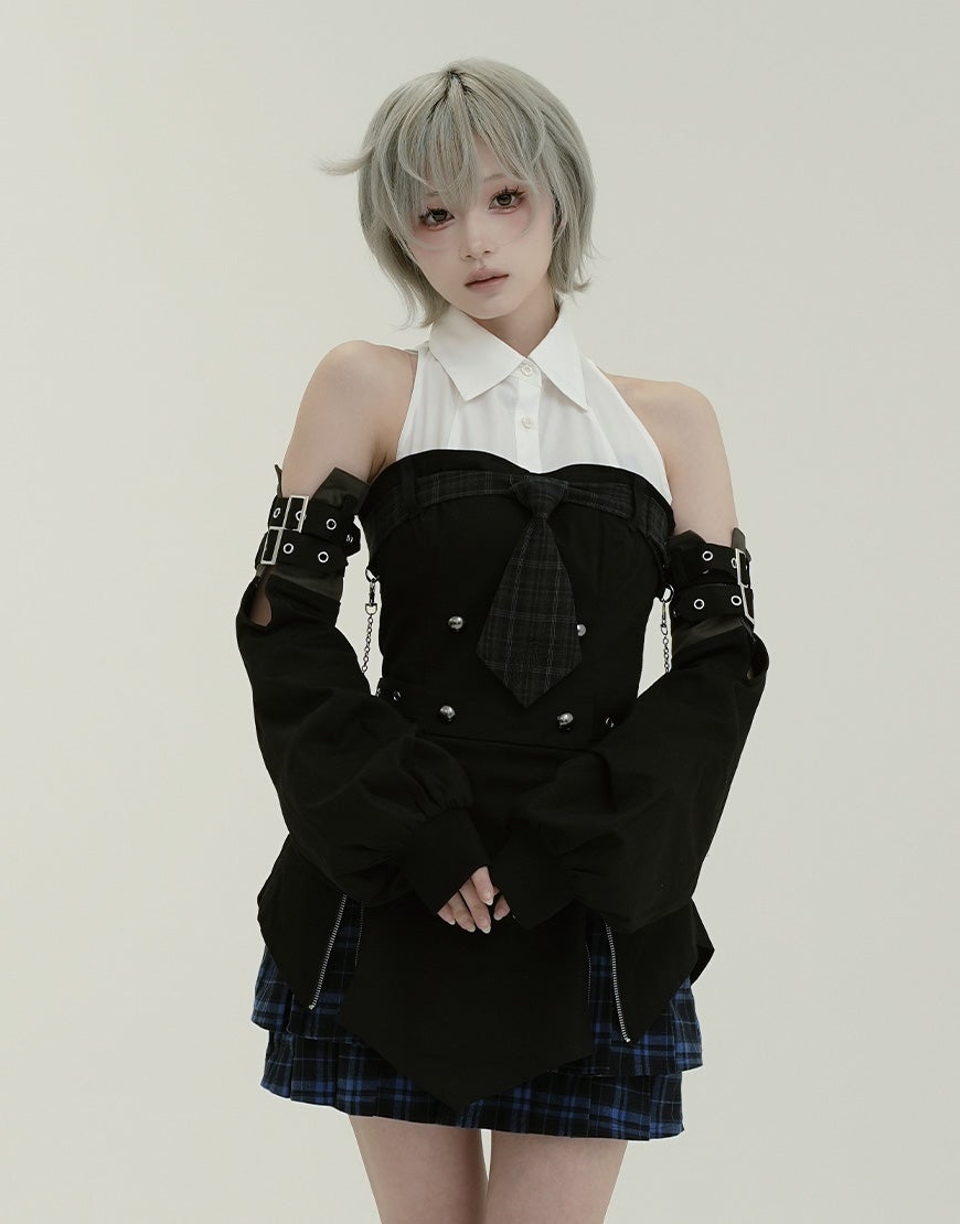 DustDevil【ダストデビル】chain corset onepiece/全2色