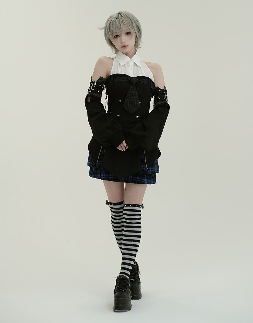 DustDevil【ダストデビル】chain corset onepiece/全2色