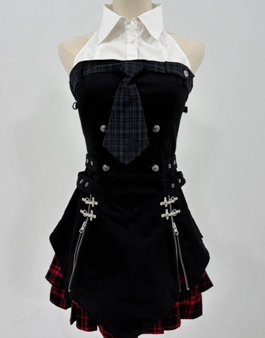 DustDevil【ダストデビル】chain corset onepiece/全2色