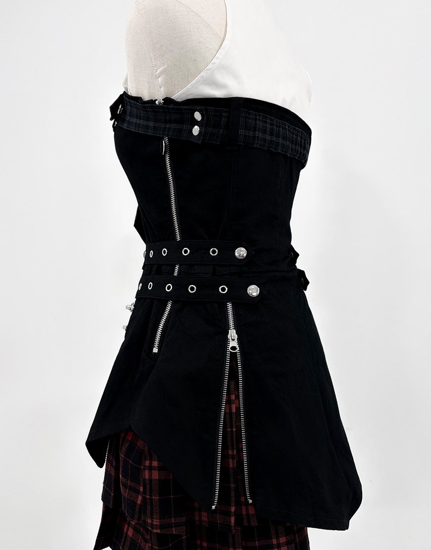 DustDevil【ダストデビル】chain corset onepiece/全2色