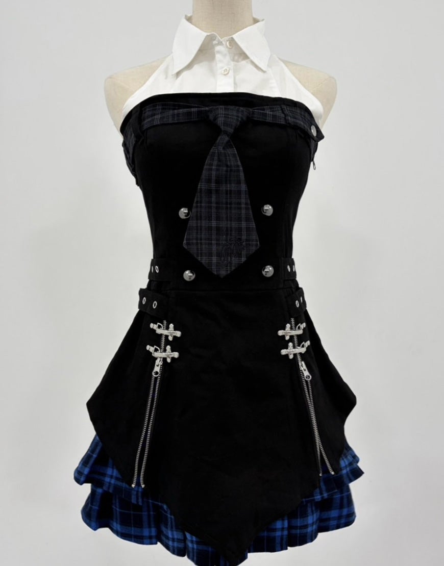DustDevil【ダストデビル】chain corset onepiece/全2色