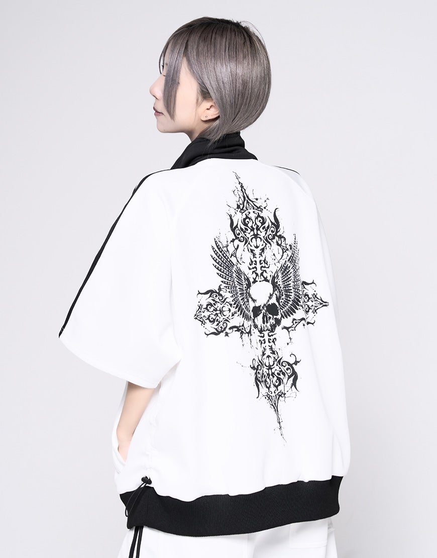 REFLEM【レフレム】シャーリング半袖トラックジャケット/全2色