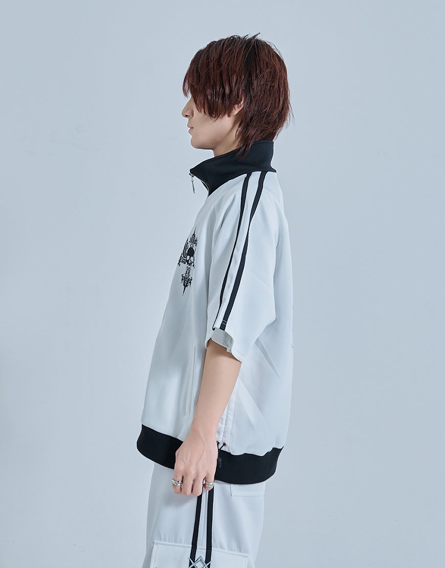 REFLEM【レフレム】シャーリング半袖トラックジャケット/全2色