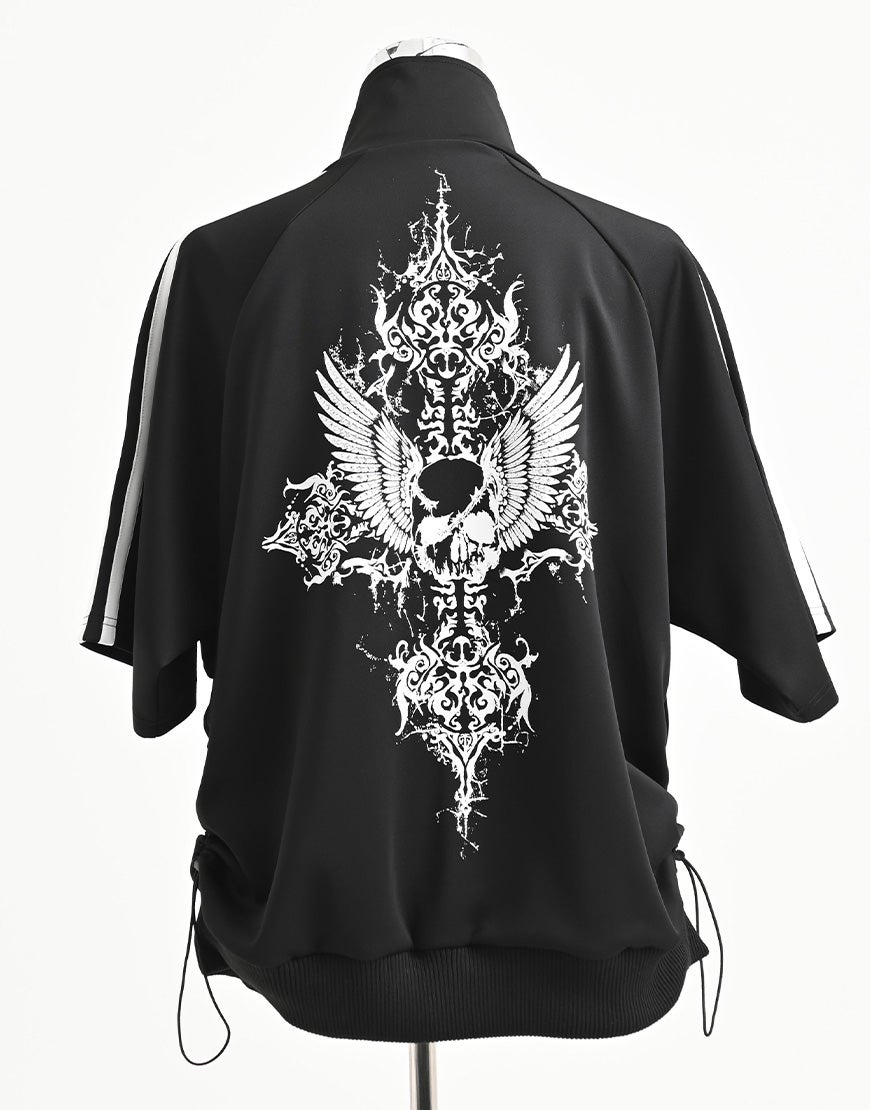 REFLEM【レフレム】シャーリング半袖トラックジャケット/全2色