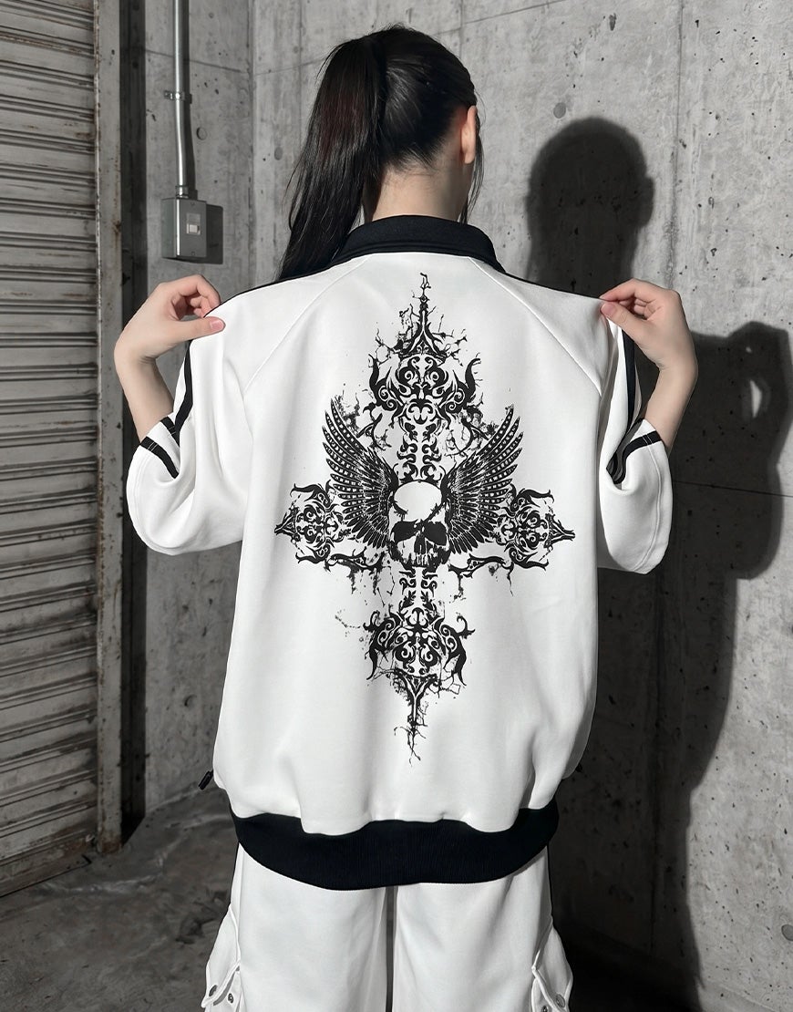 REFLEM【レフレム】シャーリング半袖トラックジャケット/全2色