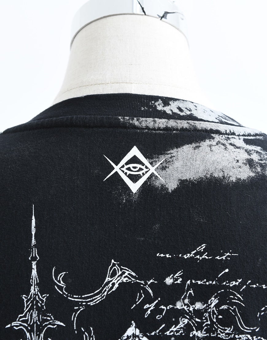 REFLEM【レフレム】ジップデザイン加工半袖Tシャツ/全2色