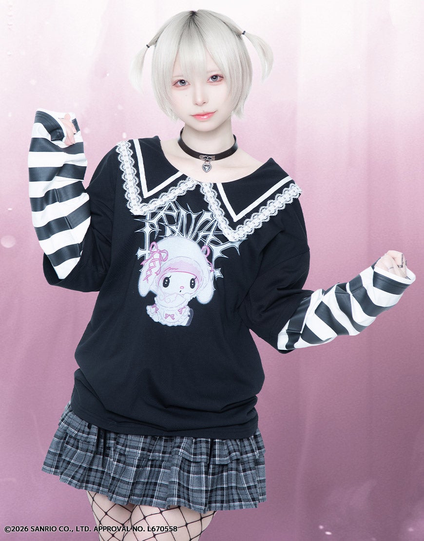 CATORCE カトルセ ロングシャツコート hyde モーブブラック AMBIDEX Store 〇ピーチスキンタフタ ロング コート(F クロ): iki