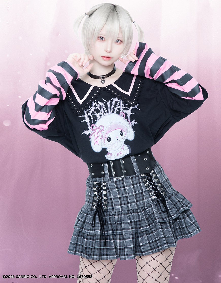 TRAVAS TOKYO【トラバストーキョー】マイメロディコラボレイヤードTEE