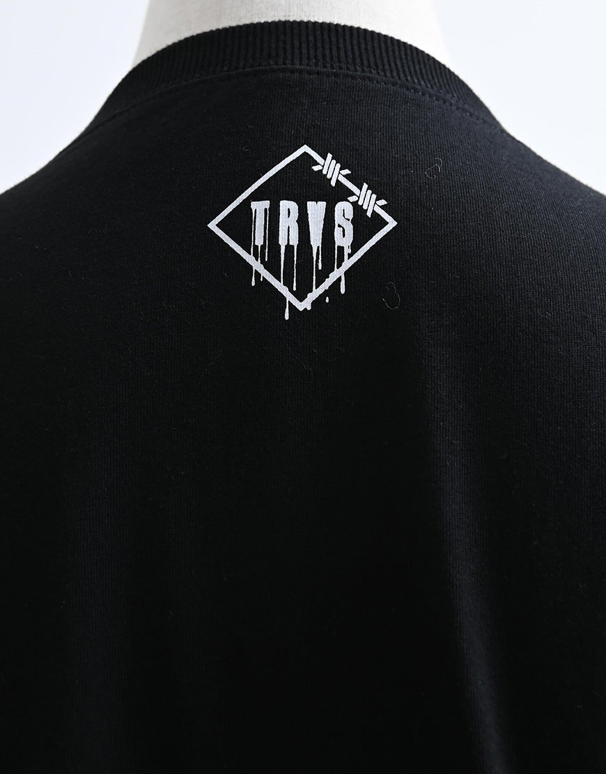 TRAVAS TOKYO【トラバストーキョー】肩開きZIPデザイン半袖Tシャツ/全2色