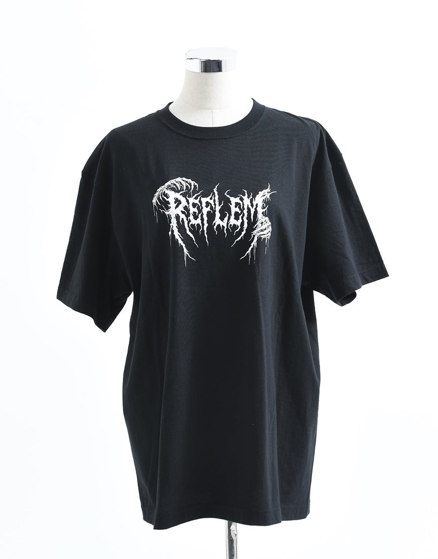 REFLEM【レフレム】ホログラムスカルプリント半袖Tシャツ/全2色