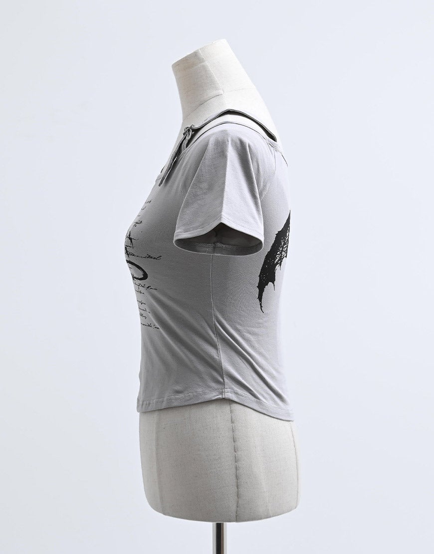 REFLEM【レフレム】オフショルクロップド半袖Tシャツ/全3色