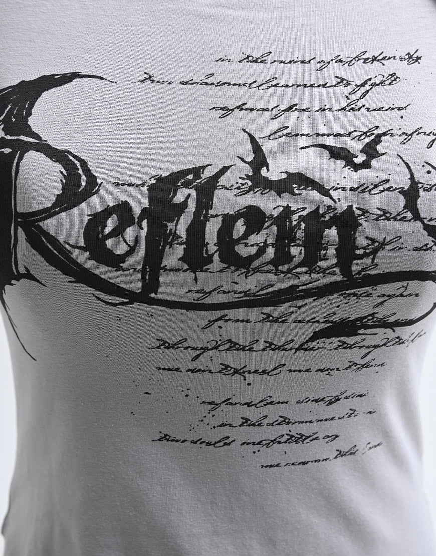 REFLEM【レフレム】オフショルクロップド半袖Tシャツ/全3色