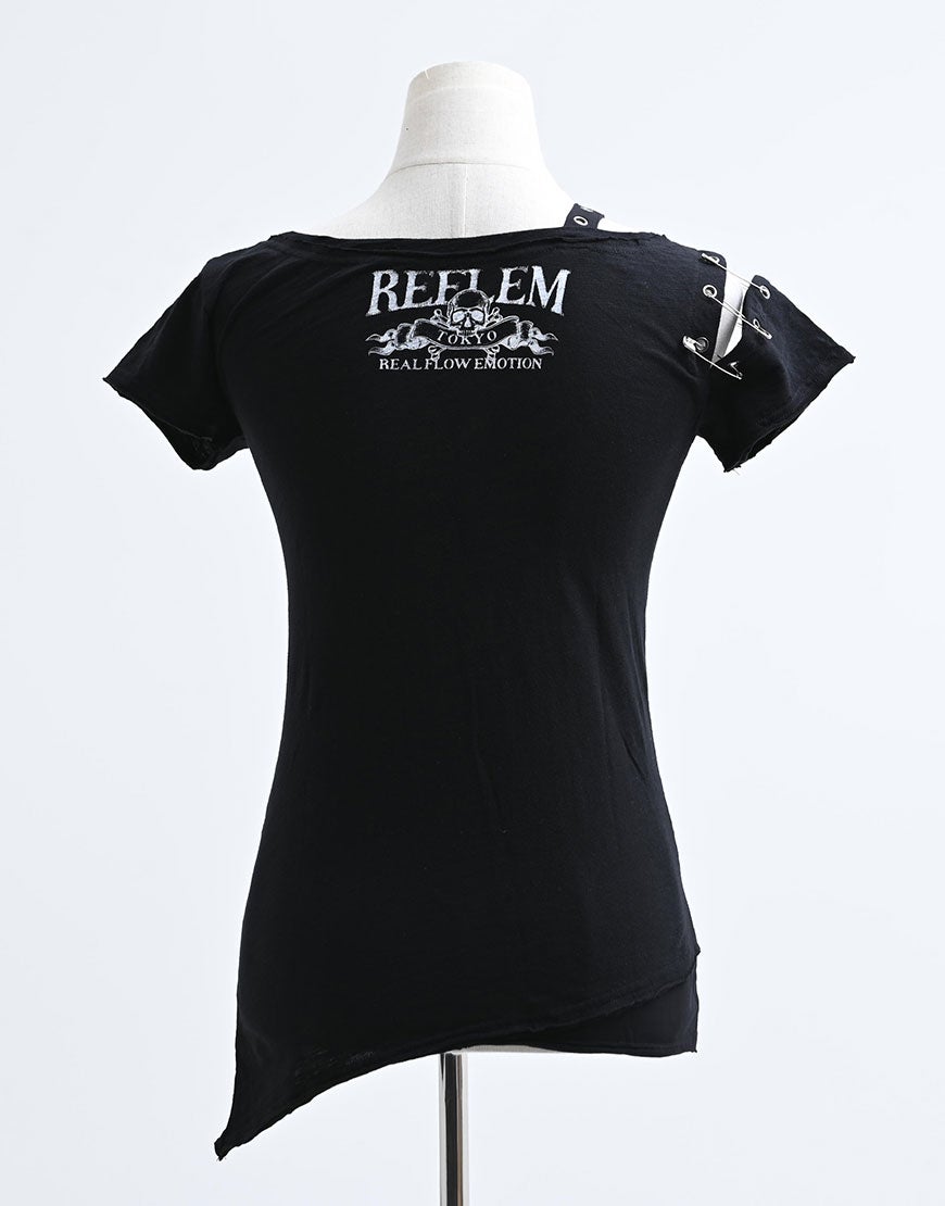 REFLEM【レフレム】パンクレイヤードアシメトップス/全2色