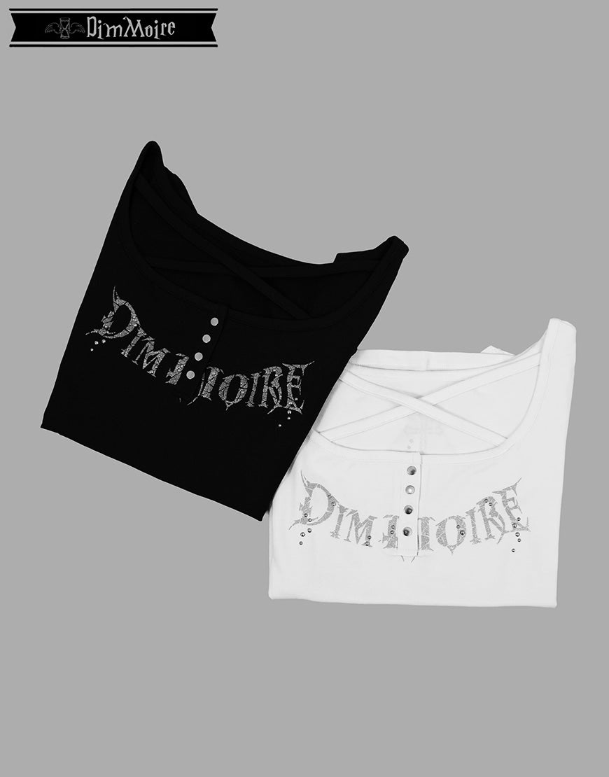 DimMoire【ディムモアール】GLITTERロゴミニT/Black