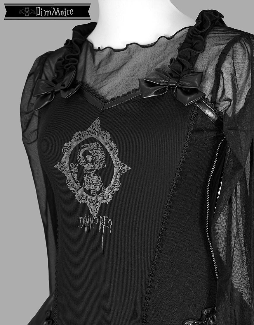 DimMoire【ディムモアール】Baby Skull Layered Dress/Black