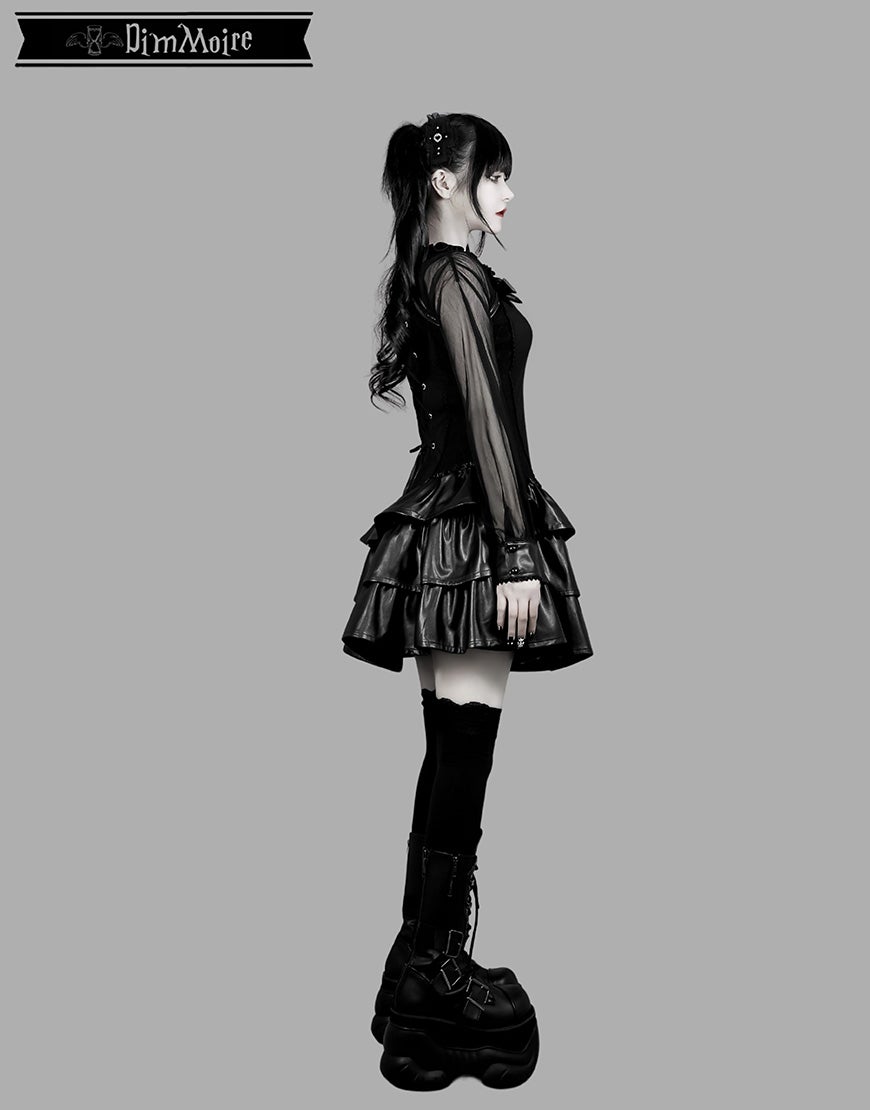 DimMoire【ディムモアール】Baby Skull Layered Dress/Black