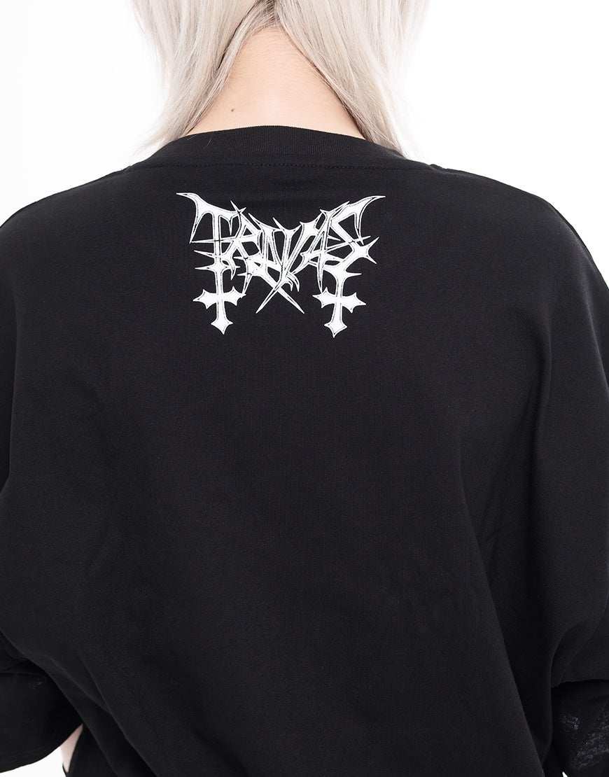 TRAVAS TOKYO【トラバストーキョー】ピアス付くまプリントTシャツ/全3色
