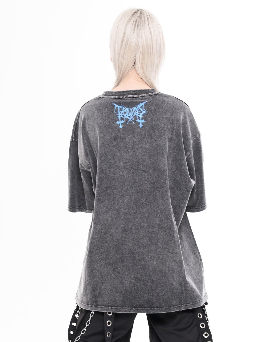 TRAVAS TOKYO【トラバストーキョー】ピアス付くまプリントTシャツ/全3色