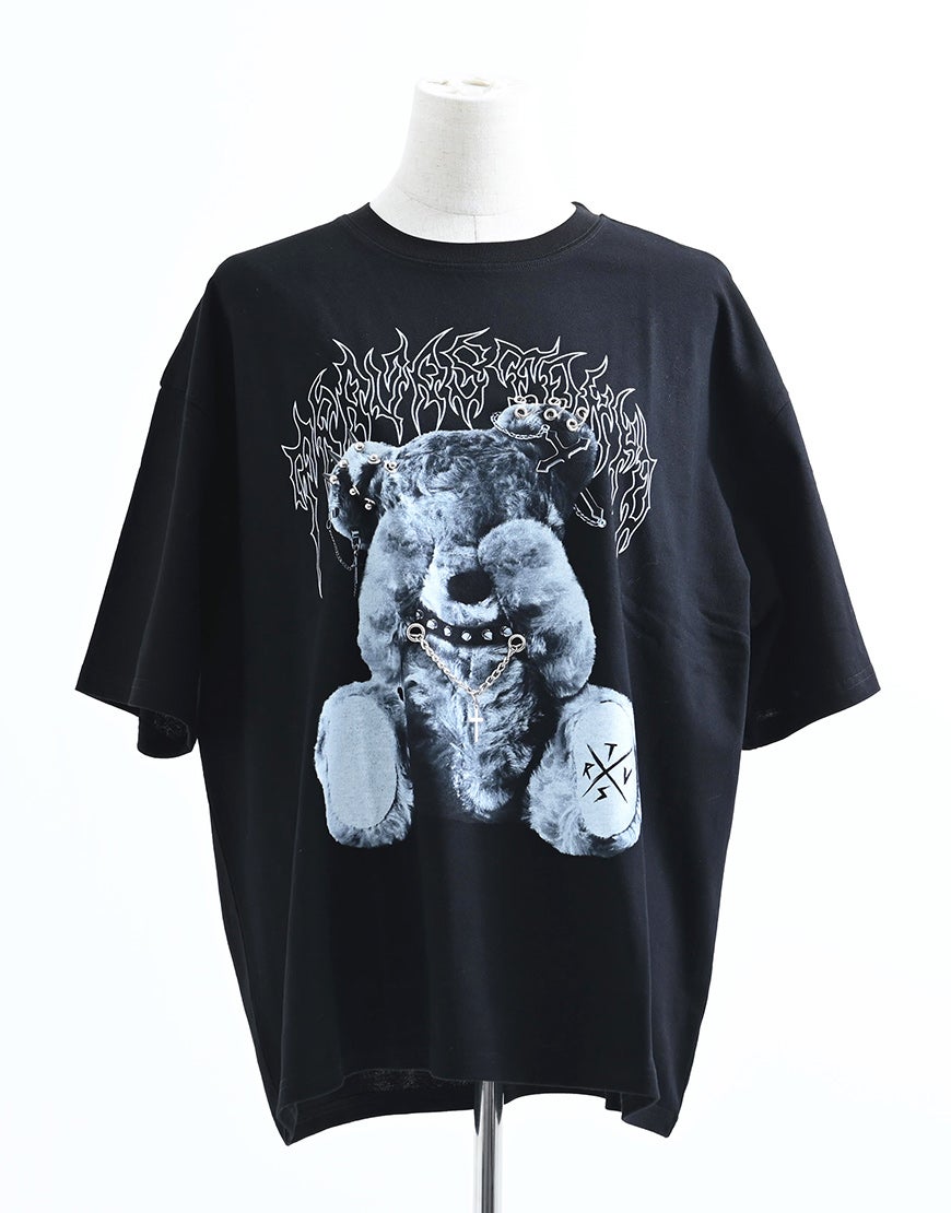 TRAVAS TOKYO【トラバストーキョー】ピアス付くまプリントTシャツ/全3色