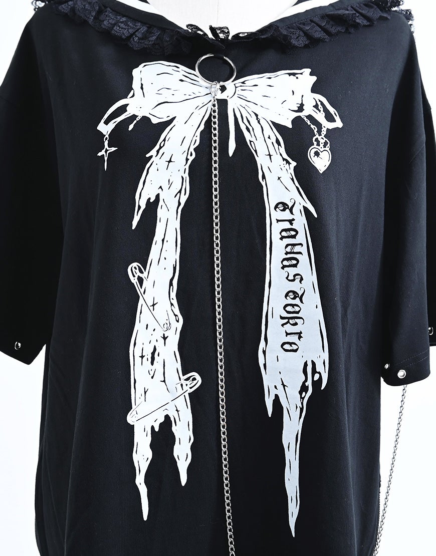 東ドイツ装備セット（バラ売りしません） TRAVAS TOKYO【トラバストーキョー】レース使いセーラーカラーTシャツ全2色