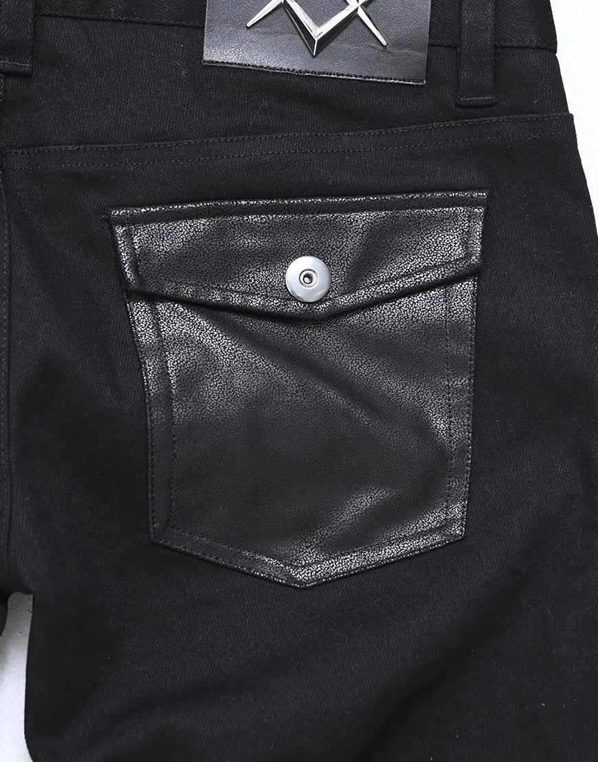 REFLEM【レフレム】切替レースアップフレアパンツ/全/全1色