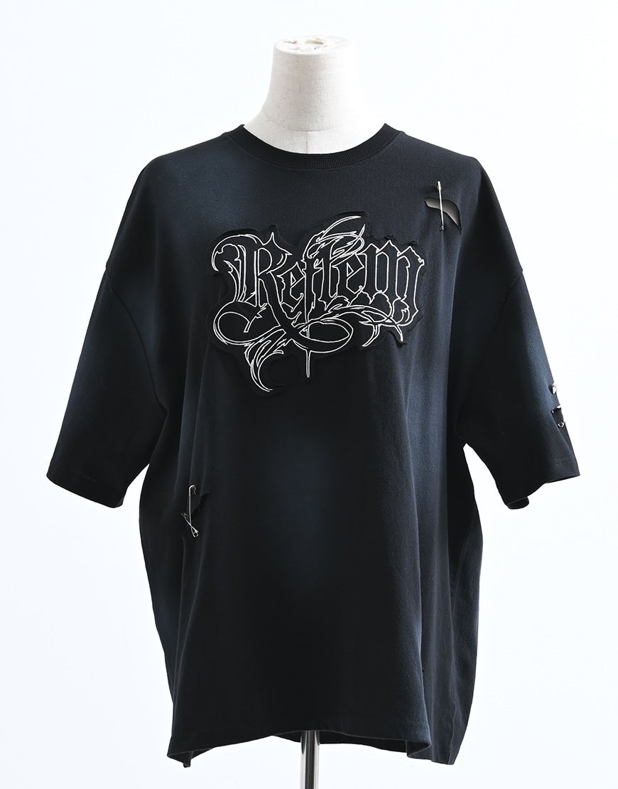 REFLEM【レフレム】顔料加工ダメージTシャツ/全3色